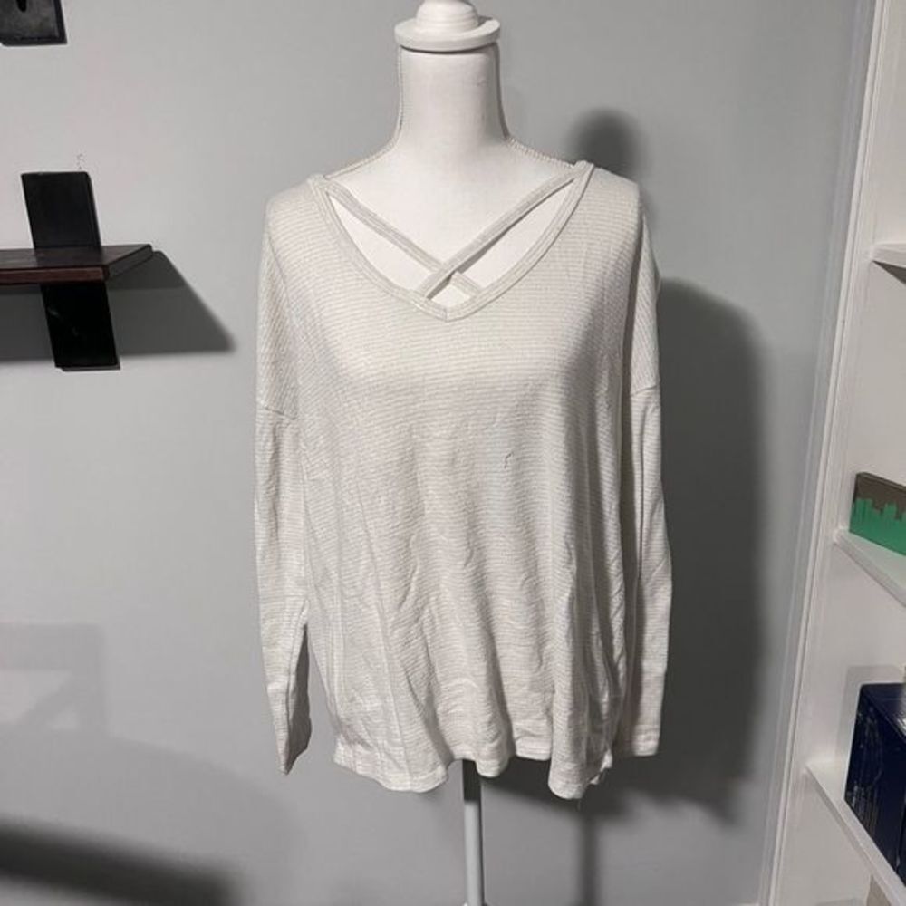 Long Sleeve Cream Sweater 